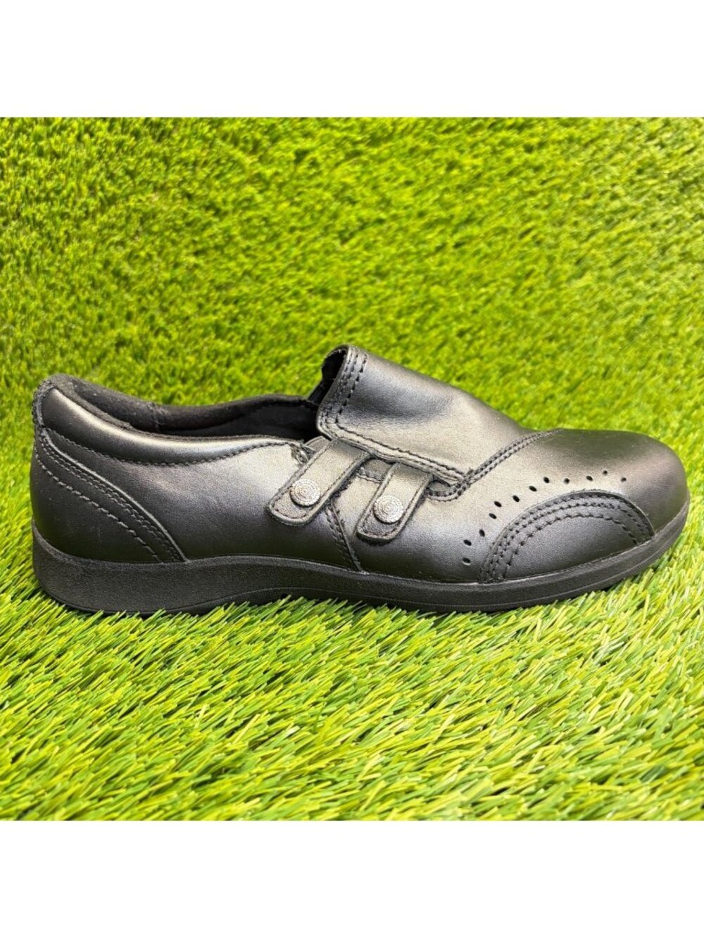 Rockport Daisey Womens Size 11D Black Leather Safety Toe Work Slip On Shoes